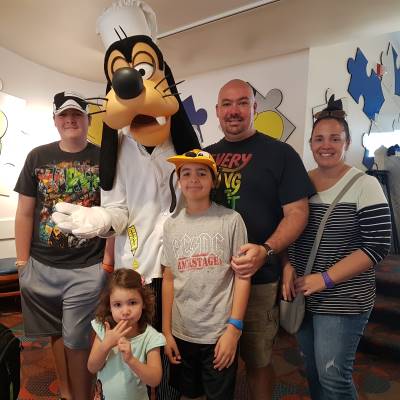 Goofy is so much fun to meet