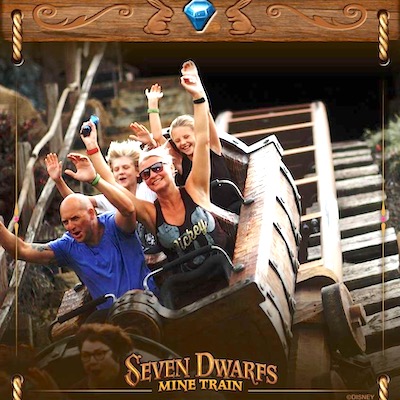 A family favourite - the 7 Dwarfs Mine Train ride at Magic Kingdom