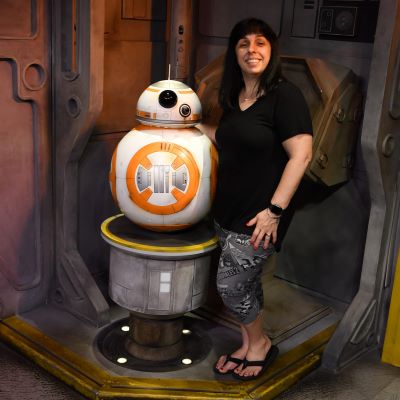 Hanging out with BB8 at Disney's Hollywood Studios