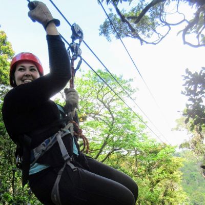 Ziplining in Costa Rica was a blast!