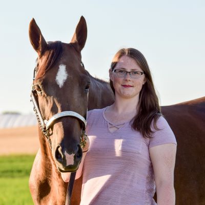 Me and my beautiful horse Mya