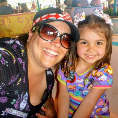 We love to spin on the Mad Tea Party teacups at Magic Kingdom