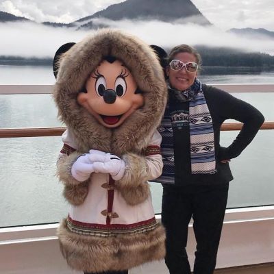 Minnie Mouse and I on an Alaskan Disney Cruise Line vacation on the Disney Wonder