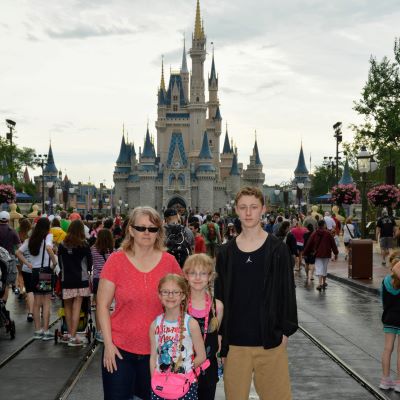 We always need to take a picture in front of Cinderella Castle at Magic Kingdom