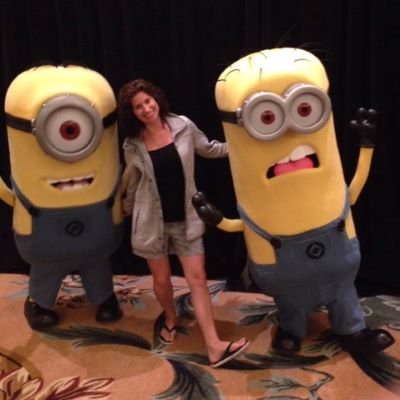 Being goofy with some Minions at Universal Orlando Resort