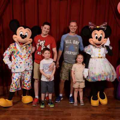 We were able to visit  Mickey and Minnie when they were celebrating their 90th birhdays