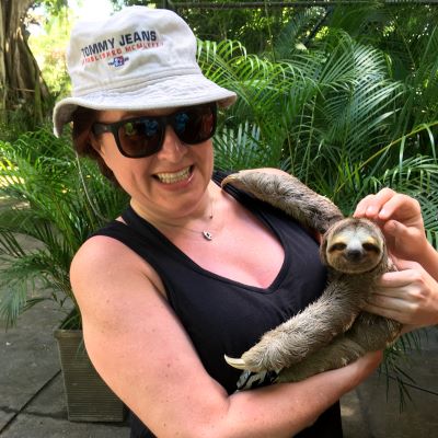 Me with a sloth!