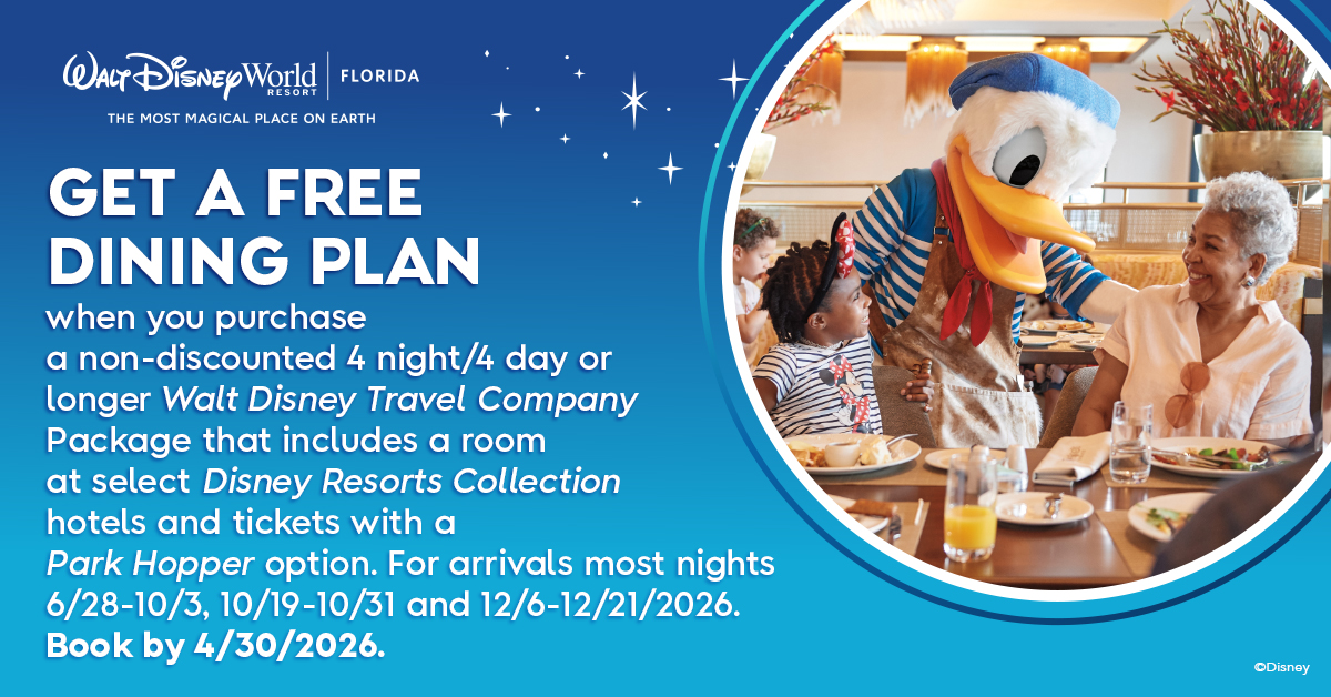 Get a FREE Dining Plan with This Delicious Deal