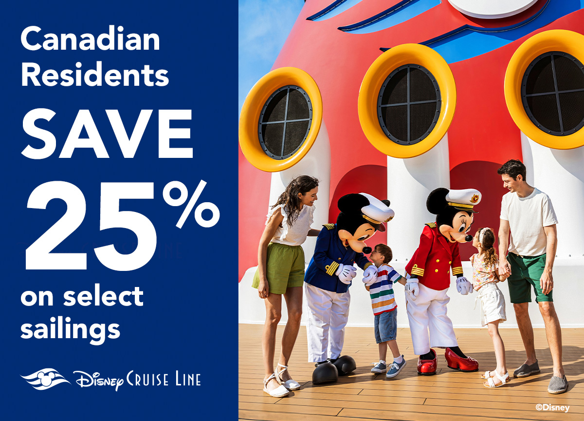 Canadian Residents: Save Up to 25% on Select Sailings