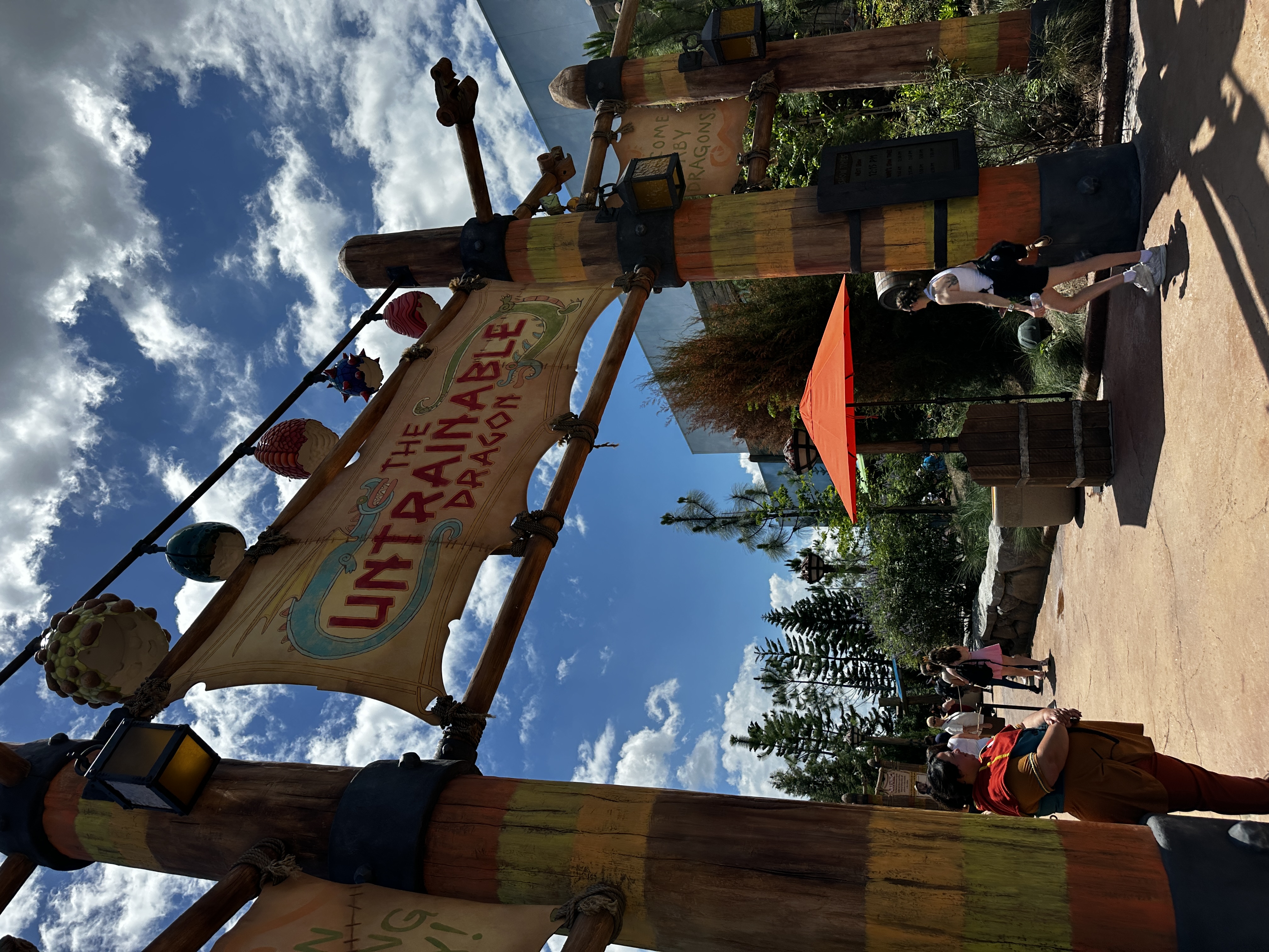 Untrainable Dragon attraction entrance at Universal Epic Universe Theme Park