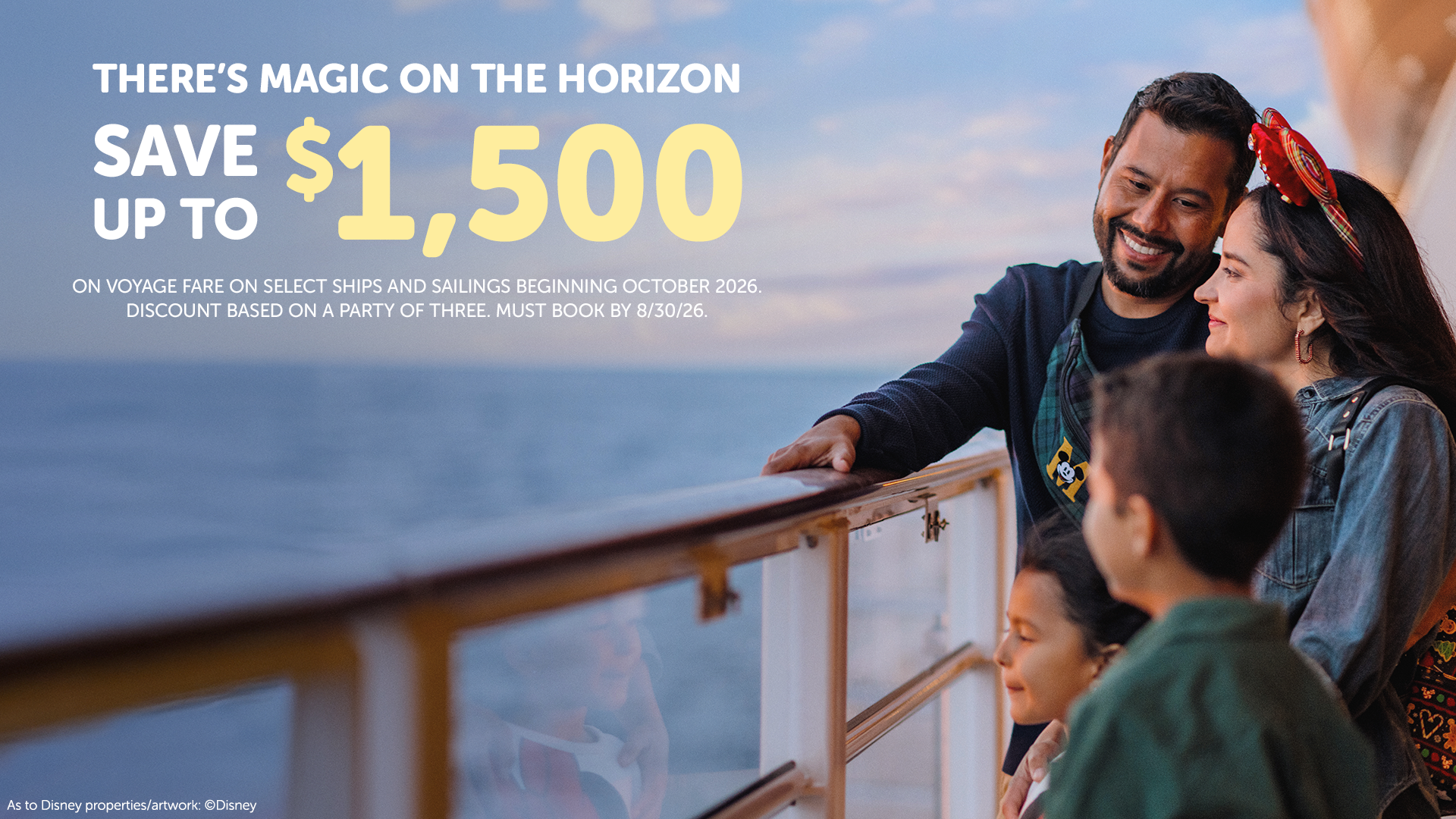 Save Up to $1,500 USD on Voyage Fare for Select Sailings