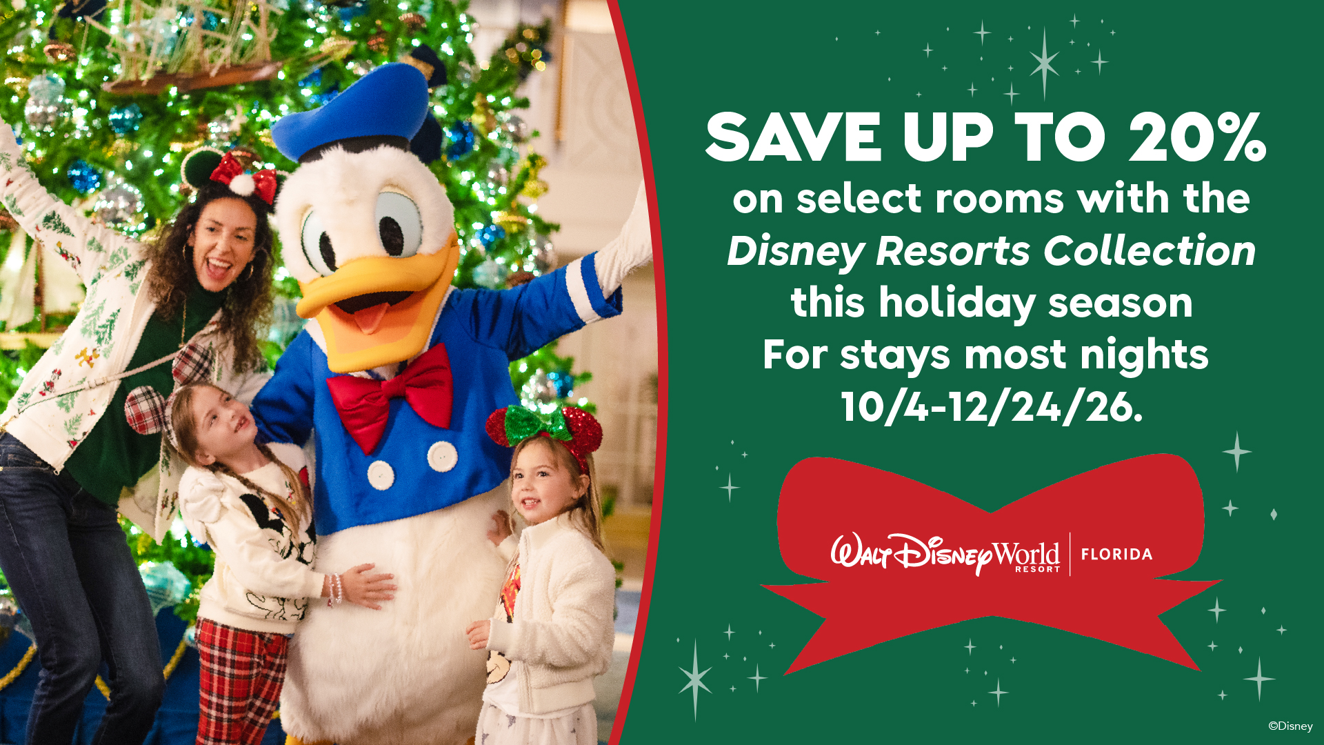 Save Up to 20% on Rooms This Holiday Season